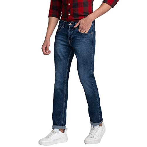 Image of Spykar Men's Rover Regular Fit Mid Rise Casual Jeans