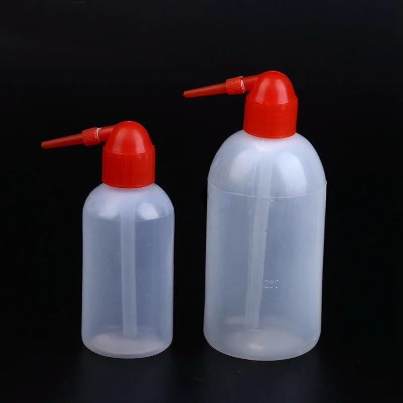 Botella de plástico exprimible de 150 ml, 250 ml, 500 ml y 1000 ml con boquilla de enjuague y escala (A 150 ml, 10 unidades)(A 250ml 10pcs)