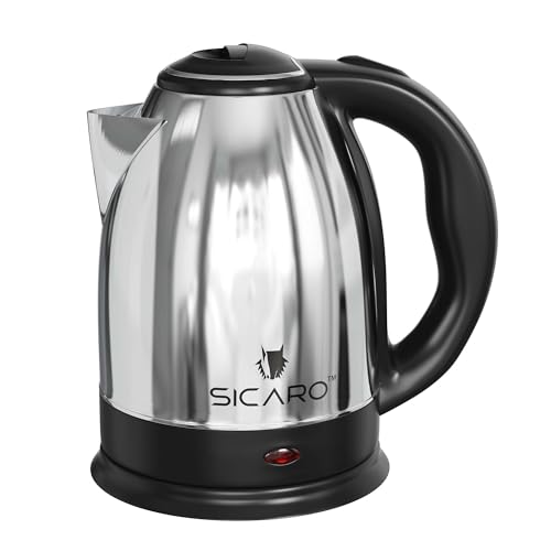 SICARO SEK1800 1.8L Electric Kettle, SS | 1500W Rapid-Heating, Auto Shut-Off Function, Cool-touch Handle, Single-Touch Lid Lock