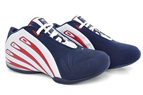 Tênis Masculino Basquete Six Street Casual Cano Médio Azul e Vermelho 40