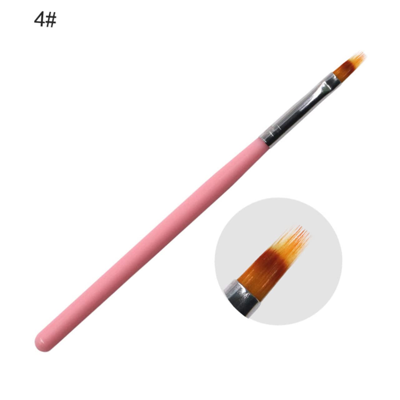 FRCOLOR 24pezzi Pennelli Per Manicure Con Manico Strumenti Professionali Per Nail Art Kit Completo Per Decorazione Unghie Per Casa e Salone