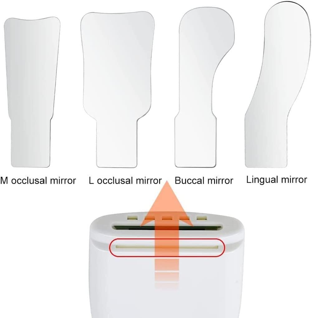 Specchio per Foto Senza Nebbia a LED per Imaging ortodontico Dentale, Specchio per riflettore Dentale a 2 Lati, Riflettore Fotografico intraorale per Dentista clinico
