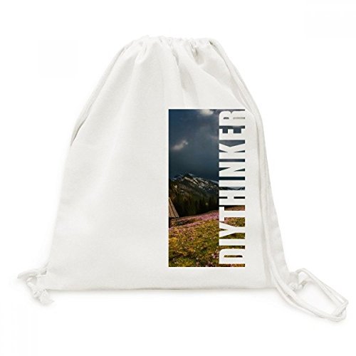 Fleur des forêts Toile Drawstring Backpack pour voyage nature et paysage sauvage