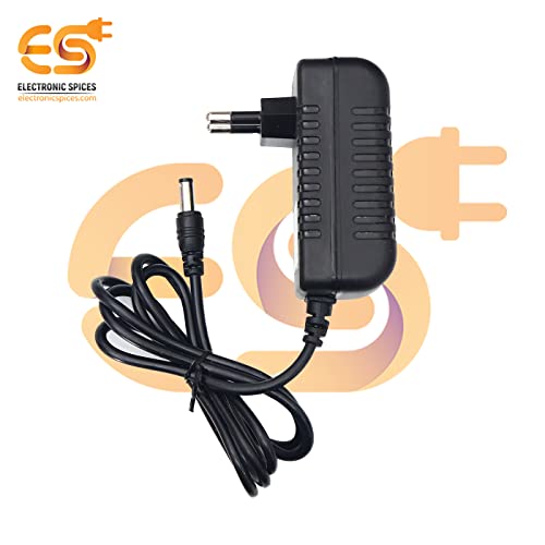 Image of Electronic Spices 12V 2A DC Power Supply Adapter with Male Plug Pin Connector (5.5mm x 2.5mm) Pack of 1pcs