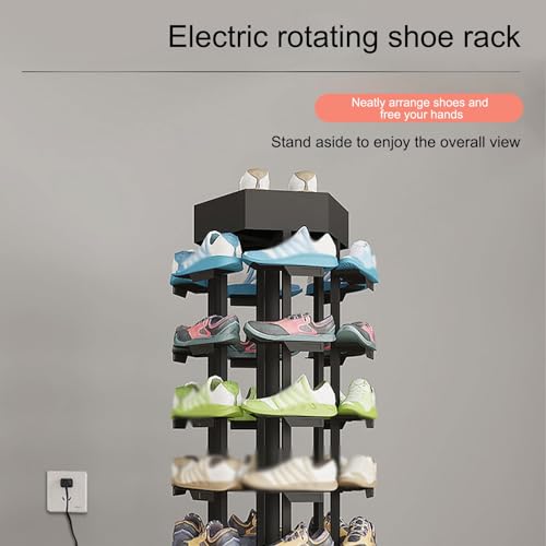 Présentoir à chaussures vertical pivotant pour optimiser les petits espaces - 4