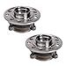 TRQ 2 Piece Front Wheel Bearing & Hub Assembly Set Compatible with 2015-2023 Mercedes-Benz C300 2016-2018 C350e 2020-2021 CLS450 2017-2018 E300 2021-2023 E350 2018 E400 E43 AMG 2020-2023 E450 2016-20