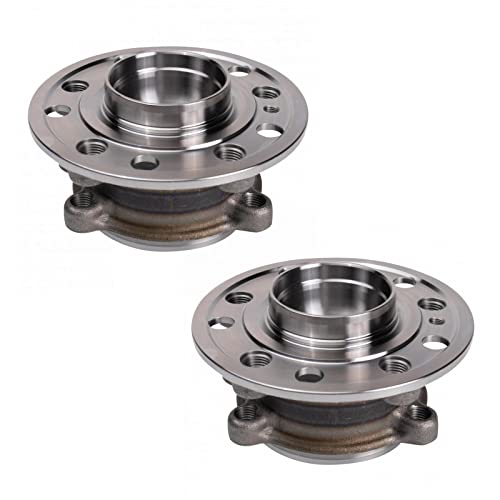 Image of TRQ 2 Piece Front Wheel Bearing & Hub Assembly Set Compatible with 2015-2023 Mercedes-Benz C300 2016-2018 C350e 2020-2021 CLS450 2017-2018 E300 2021-2023 E350 2018 E400 E43 AMG 2020-2023 E450 2016-20