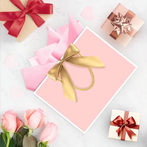 Image of JMANNI Gift Bags, 1PCS Gift Bags Large with Ribbon and 1 Greeting Cards 2 Tissue Paper, Portable Paper Gift Bag with Handles, Birthday Gift Bags,Present Bags for Wedding Party Mothers Day