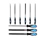 Plg2Sup 9PCs Metal File Set, Metal Files for Steel, 6 Needle Files and 3 Matal Files with Portable Bag