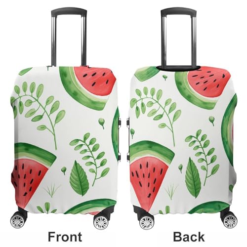 Travel Luggage Cover Spandex Suitcase Protector Washable Baggage Covers Watermelon Pattern Elastic Scratch-Resistant Luggage Cover Protector Fits 18-32 Inch Luggage3