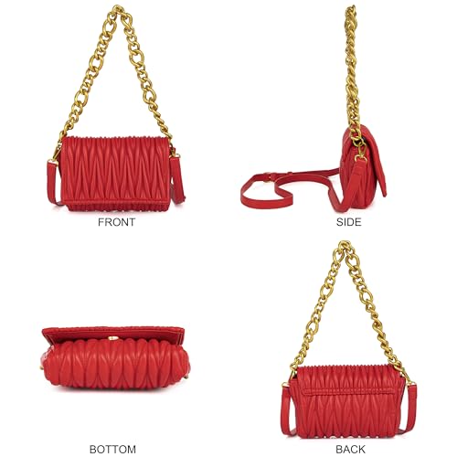 Image of Small Purses for Women Summer Crossbody Bag Quilted Evening Clutch Handbags