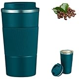 Copo térmico inox 500ml coffee mugs café chá sucos bebidas quentes e f