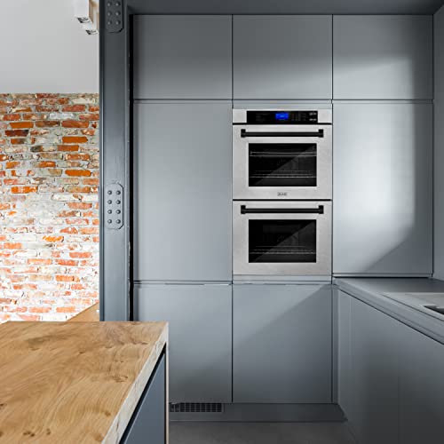 Zline 30" Autograph Edition Double Wall Oven With Self Clean And True Convection In Fingerprint Resistant Stainless Steel And Matte Black (Awdsz-30-Mb) #TOP6