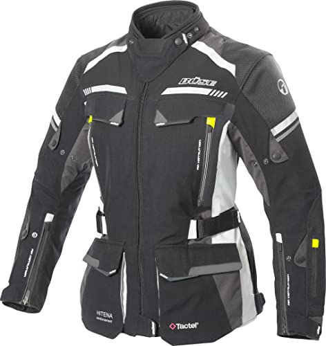 Preisvergleich Produktbild Büse Highland 2 Damen Motorrad Textiljacke Schwarz / Grau 52