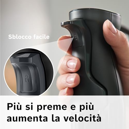 Bosch Serie 4 MSM4B621 Frullatore a immersione ErgoMaster 1000 W Nero, antracite 5 Bosch Serie 4 MSM4B621 Frullatore a immersione ErgoMaster 1000 W Nero, antracite