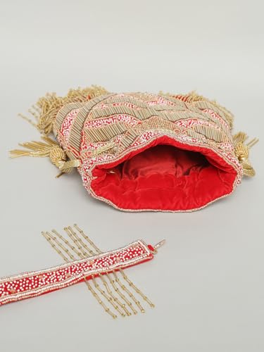 Nahhar Fashions Handmade Designer Potli Bag - Beautifully Crafted for Special Occasions - Image 4