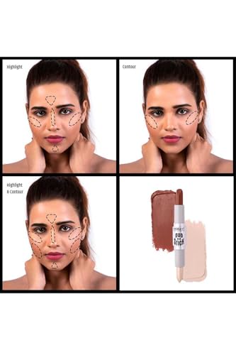 Insight Cosmetics Duo Stick Conceal Contour + Highlighter|Contouring Shade and Highlighter| Easy-to-Blend Formula| for a Defined and Chiseled Look,8.5 gm(Duo-02) - Image 7