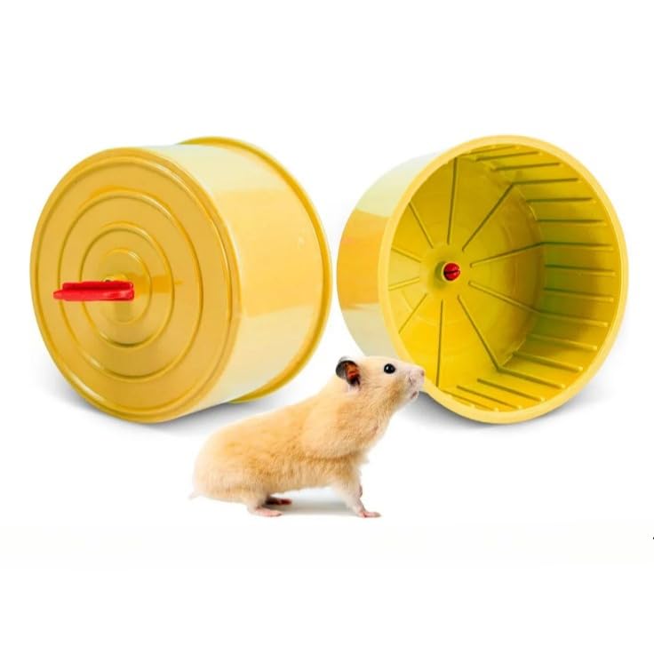 Roda silenciosa para exercícios, modelo resistente, compatível com tamanhos de 15/20/25/30 cm, acessório para gaiolas pequenas de hamster