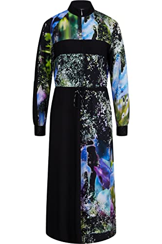 Sportalm Maxikleid Flower mit Allover Druck, Farbe:schwarz, Größe:38