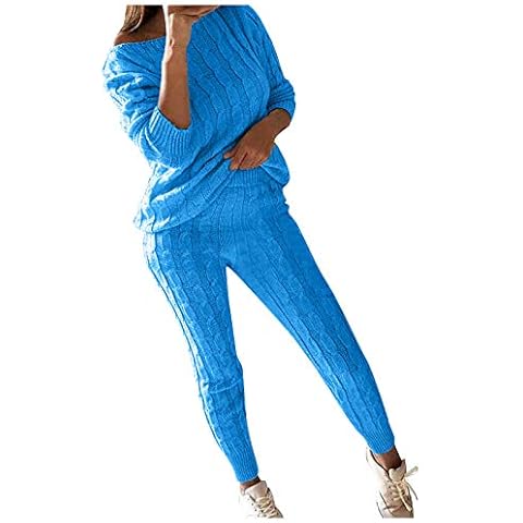 SHOBDW Womens Lounge Wear Sets Casual Long Sleeve 2 Piece Sweatshirt & Sweatpants Set Ladies Plus Size Loungewear Sports Jogging 2 PCS Tracksuit loungewear Outfits Cover