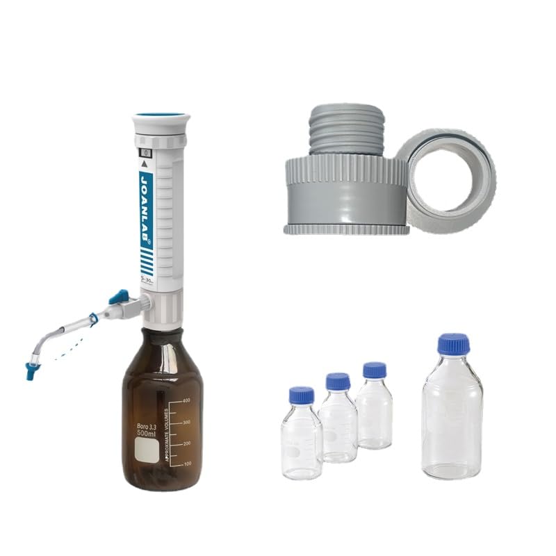 GOYOJO Digital Bottle Top Dispenser - Lab Liquid Transfer with Adjustable Volume, High Accuracy, and Sterile Operation - Ideal for Precise Chemistry Experiments