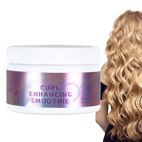 BommFu Crema De Estilización Para Cabello Rizado | 280ml Nutritivo Y Suavizante - Crema De Estilo Para Rizos De Cabello Largo Y Corto - Para Desplazamientos Bodas Viajes Rutina Diaria