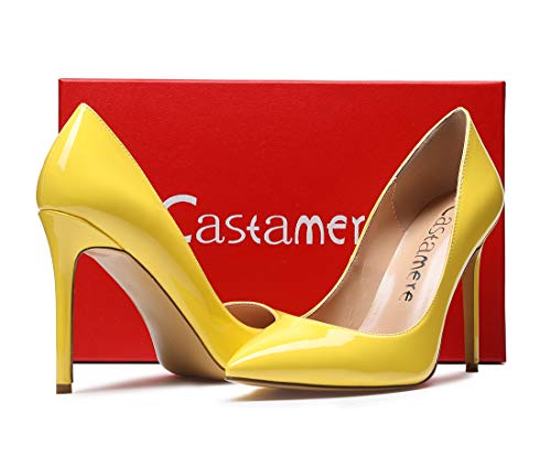 Image of Castamere Womens High Heels Pointed-Toe Slip-on Stilettos Pumps 4Inch Heel Shoes