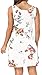 HAOMEILI Women's Floral Print Casual Swing T-Shirt Dresses with Pockets