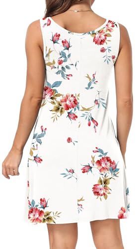 Image of Short /Long Sleeve Women's Cold Shoulder Dress with Pockets Casual Swing T-Shirt Dresses