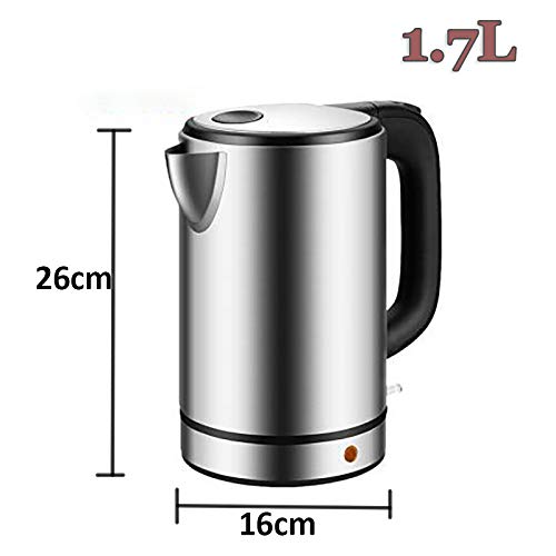 Tetera eléctrica QWEASDF acero inoxidable 1.7 L miniatura 7