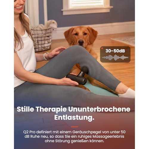 Mini Massagepistole mit Wärme und Kälte, Bob and Brad Q2 Pro Taschengroße Massage Gun für tiefe Gewebemassage, Ultraleiser Percussion Muskel Massagegerät mit Tragetasche zur Muskelentspannung 6