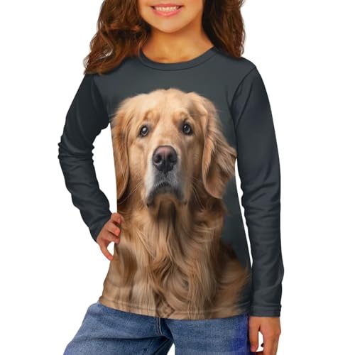 Image of Uourmeti Long Sleeve Tops for Boys Graphic T Shirts Teen Girls Active Pullover Tees