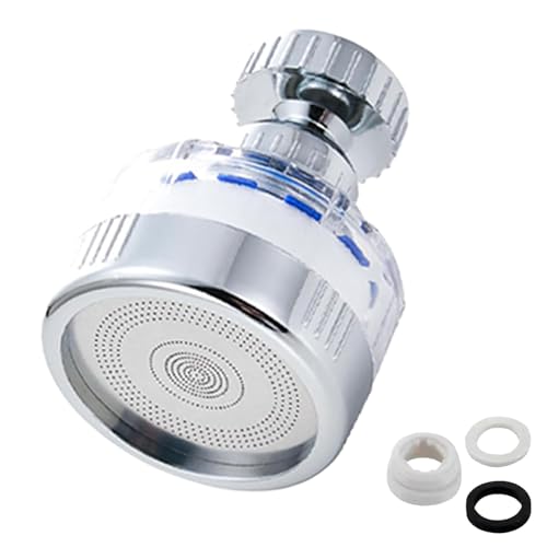 Filtro giratorio de 360 grados, filtro de grifo de fregadero para cocina y baño, cartucho de filtro purificador de agua de carbono, elimina el cloro, fluoruro, metales pesados, agua dura
