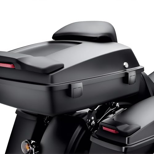 Kit de cierres Tour Pack compatibles con Harley Touring modelos 1980-2013 - cierre de maletero negro con espaciadores miniatura 4