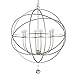 Crystorama Solaris 6 Light Olde Silver Sphere Chandelier