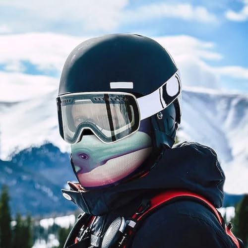 Balaclava para hombre, máscara para esquí y ciclismo, protector facial de invierno, pasamontaña multifuncional miniatura 5