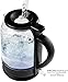 OVENTE Electric Kettle with 1.5L Borosilicate Glass, 1500W Fast Boiling Water Heater for Coffee or Tea, Easy to Fill Lid, Auto Shut-Off, Boil-Dry Protection & Stainless Steel Filter, Black KG516B