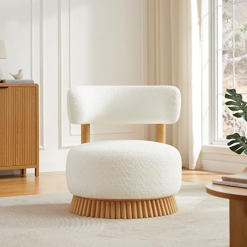 Sillón Moderno Plegable Beige Claro miniatura 1