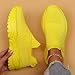 Women's Slip On Sneakers Non Slip Work Nurse Babe Shoes Lightweight Breathable Casual Soft Sole Shoes Lightweight Slip On Comfortable Sneakers for Running Travel Tennis Fashion Yellow