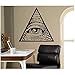 Calcomanía De Vinilo De Pared De Pirámide De Ojo Que Todo Lo Ve, Pegatina De Suspiro De Illuminati, Decoración De Pared De Sala De Estar, Murales, Artículos Para El Hogar