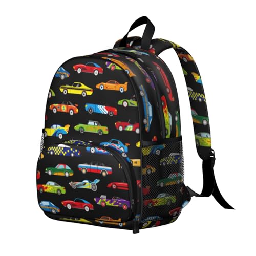 QXWREL mochila para homens e mulheres, Carro esportivo, 15H, Bonito