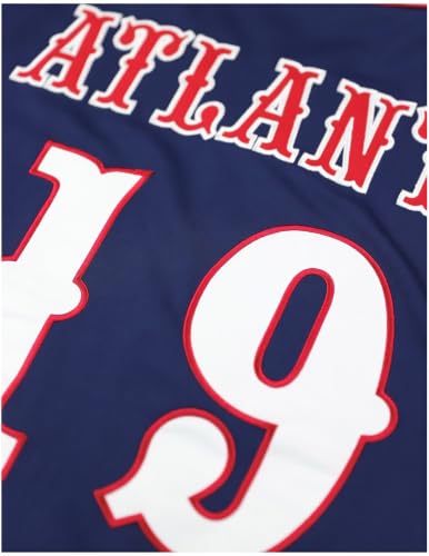 Big Boy Atlanta Black Crackers S5 Adult Baseball Jersey [Navy Blue] - ID#75099-115-207-0-0 miniatura 6