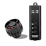 JEREPET 1050GPH Aquarium Wave Maker with Controller Mini DC12V 6W Powerhead with Magnetic Mounting, Nano Wavemaker for 10 to 50 Gallon thickness up to 8mm(1/4