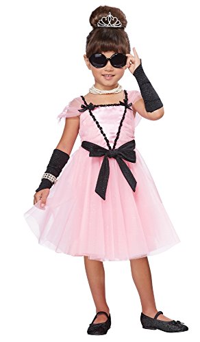 Disfraz de Movie Star para niña talla TD Rosa/Negro
