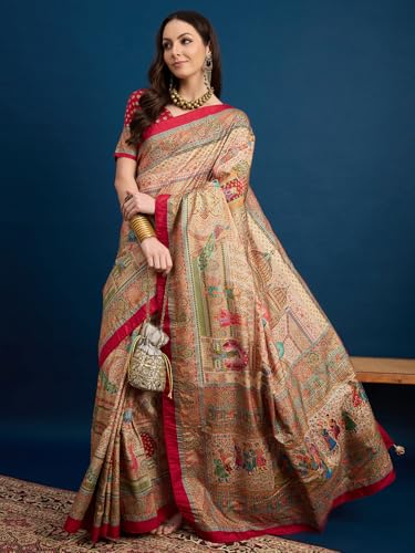 AKHILAM kanjivaram silk saree in soft silk – image 4