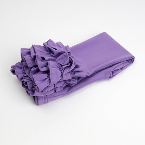Image of HOOLCHEAN Baby Toddler and Little Girls Cotton Ruffle Leggings