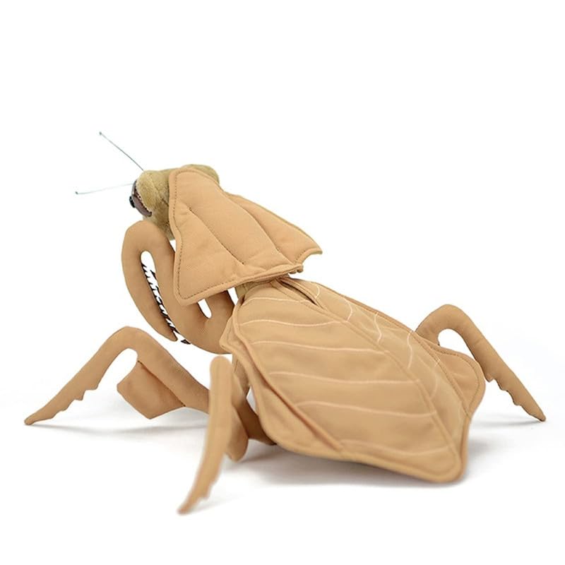 PuffPurrs Deroplatys Mantis Plush Toy, Realistic 12" Brown Praying Mantis Stuffed Animals - Image 4