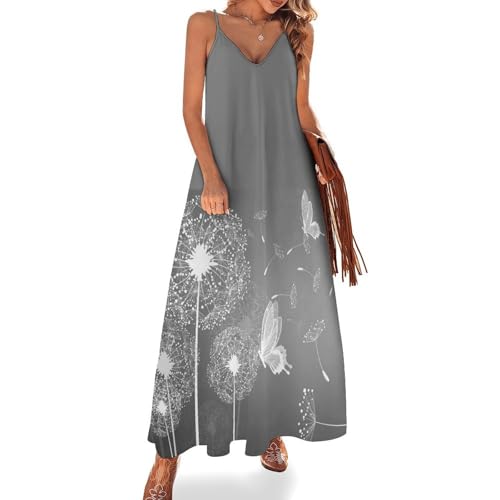 Robe d'été longue motif chat : la douceur d'une journée ensoleillée