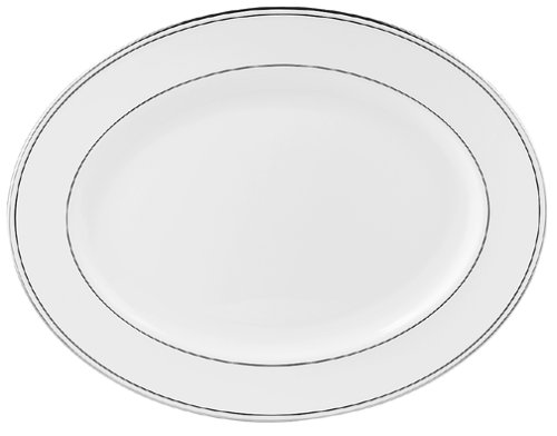Lenox Federal Platinum Bone China Oval Platter, 16-in -