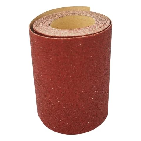 Dapetz ®Aluminium Oxide Sanding ROLL 115mm 5m RED GRIT 80 Sandpaper, Ideal for Grinding Polishing of Metal, Non-Metal, Wood, Rubber, Leather, Plastic, Stone, Glass and Other Materials Cover
